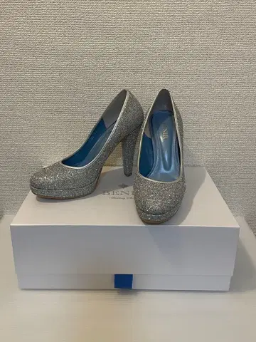 베니르 BENIR 웨딩 슈즈 라메 글리터 33 (22.0cm)