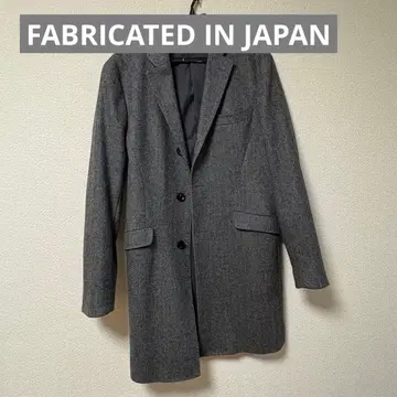 FABRICATED IN JAPAN 싱글 브레스 체스터 코트