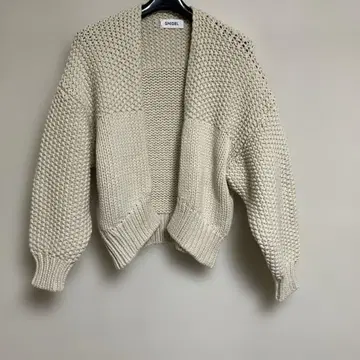 스나이델 아이보리 니트 가디건