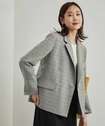 [ 새상품 ] 로페피크닉 울 라이크삭소니 골드 버튼 자켓 M