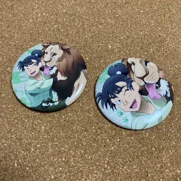 닌타마 토부 동물공원 콜라보 캔뱃지 식만류삼랑 세트