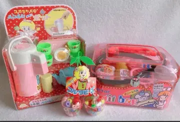 레트로 소꿉놀이 완구 3종 세트 체리 비즈 의사 놀이 세트