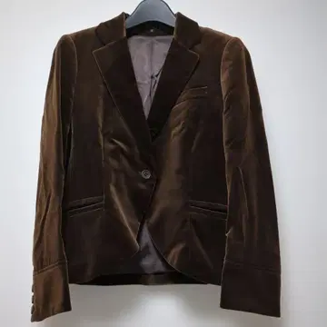 [theory 띠어리] 벨벳 테일러드 자켓 브라운 사이즈 6