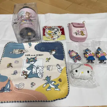 톰과 제리 굿즈 세트 키티 리본 캐릭터 키링