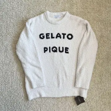 젤라또피케 로고 니트 스웨터 젤라피케 택 포함 새상품 화이트 L