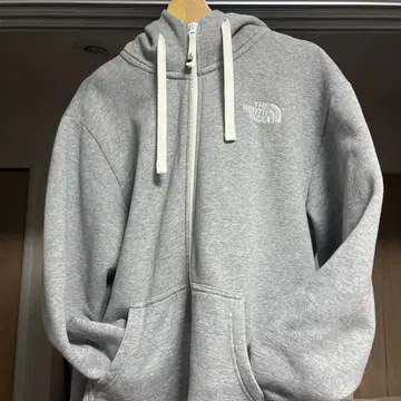 THE NORTH FACE/리뷰 풀 지퍼 후디 후드티 그레이 L