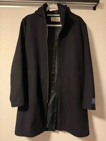 EDIFICE 에디피스 스텐 칼라 코트 블랙 후드 48