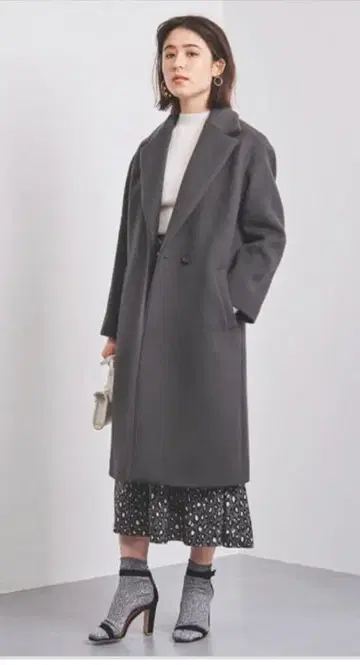 체스터 코트 롱 코트 울 코트 유나이티드 애로우즈