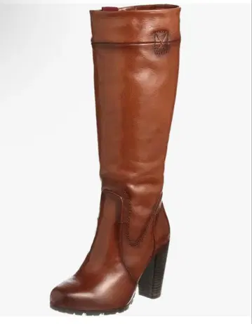 [ 미사용 새상품 ] JOHNNY MOKE 힐 업 롱 부츠 브라운