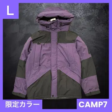 CAMP7 SYMPATEX 다운 자켓 한정판 블랙&퍼플 두툼함 L