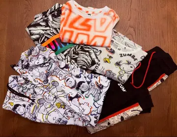 ZUMBA 의류 상의 3점 팬츠 2점 세트 사이즈 S ~ M