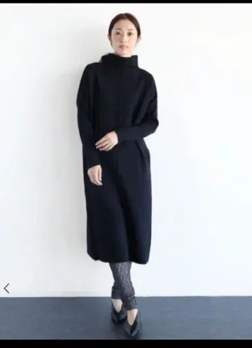 보틀넥 니트 원피스 CLOVE soeur7