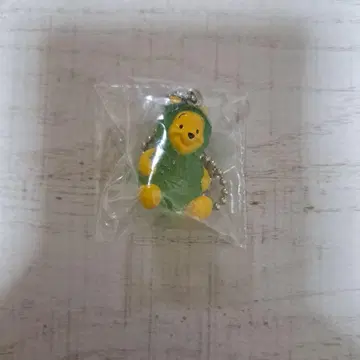 곰돌이 푸 인형옷 공 체인 후르츠 마스코트 클리어 미개봉 새상품