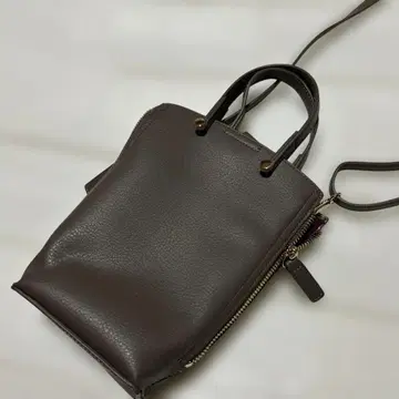 MICHEL KLEIN 다크 브라운 숄더백