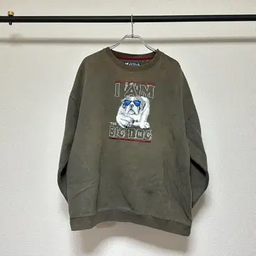 90s BIG DOG 맨투맨 올리브 그린