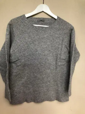 마가렛호웰 그레이 고급 울+캐시미어+실크 긴팔 스웨터