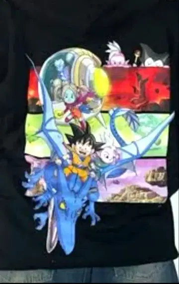 [ 한정품 ] 드래곤볼 후드티(메인 비주얼) L 사이즈 다이마츠리