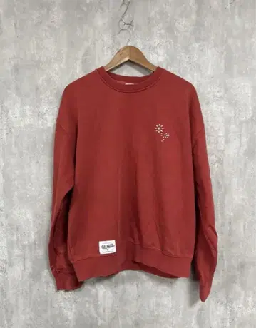 BADWAY Flower studs 다크 블루 맨투맨 sweat