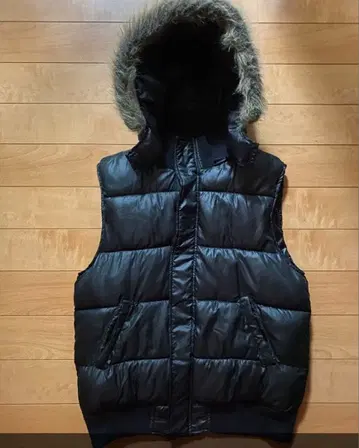 퍼 베스트 다운 자켓 00s Y2K 그런지 블랙