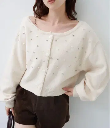 [ Kastane ] MIX 비쥬 니트 가디건