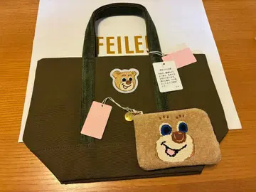 페이러 올드 테디 와펜 토트백 스몰/L자 파우치 남아 미사용 새상품