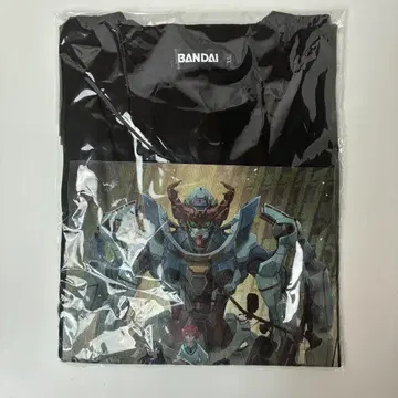 건담 GQuuuuuuX 티셔츠 XL 블랙 극장 한정판 BANDAI