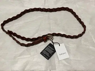 [ 미사용 새상품 ] ANAYI 뜨개질 디자인 벨트 브라운