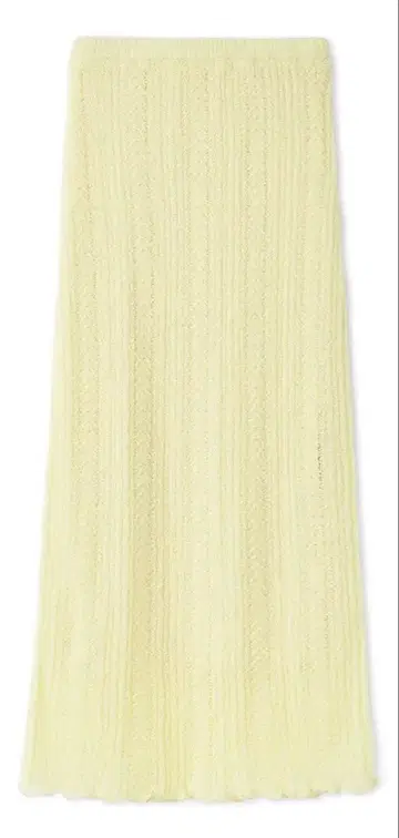 SNIDEL 롱 니트 스커트 YEL 0 사이즈 SWNS255105