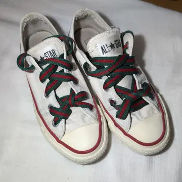 ALL STAR 화이트 로우컷 스니커즈