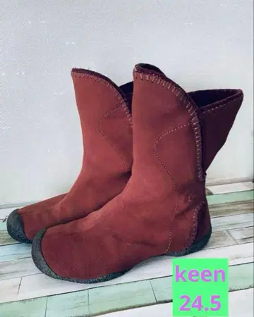 keen 와인 레드 숏부츠 24.5