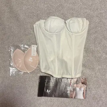 화이트 코르셋 B65 패드 포함