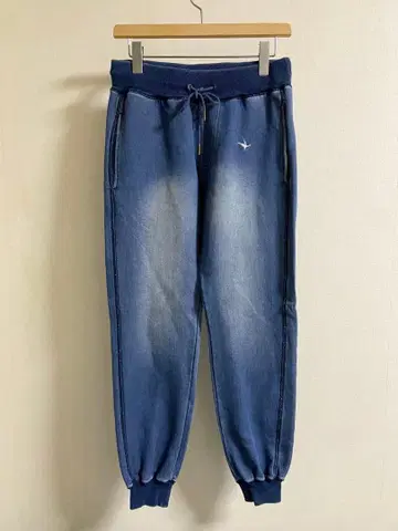 1PIU1UGUALE3 릴랙스 조거 팬츠 데님 블루