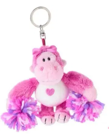 니키 NICI 봉제 인형 키링 치어리더 고릴라 핑크 플라자 니키