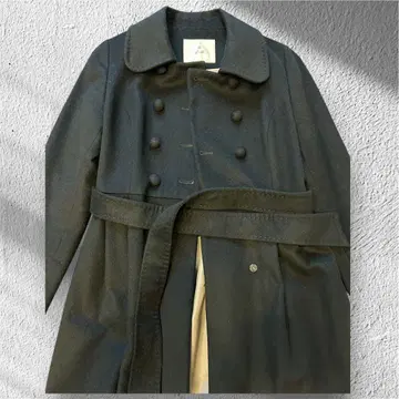 ef-de 코트 캐시미어 100% 블랙 M 사이즈 타이트 사이즈