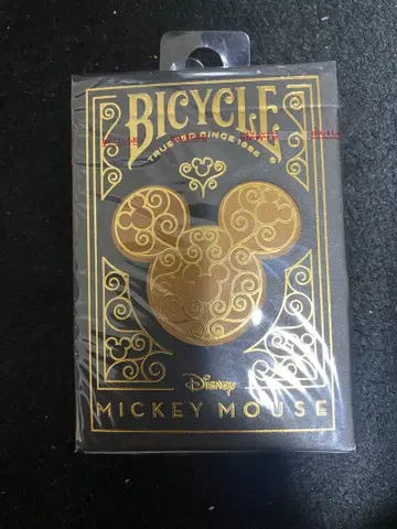 Bicycle Disney 미키 Black and Gold 카드놀이