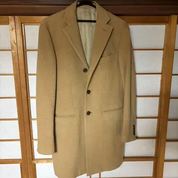 베이지 체스터 코트 3버튼