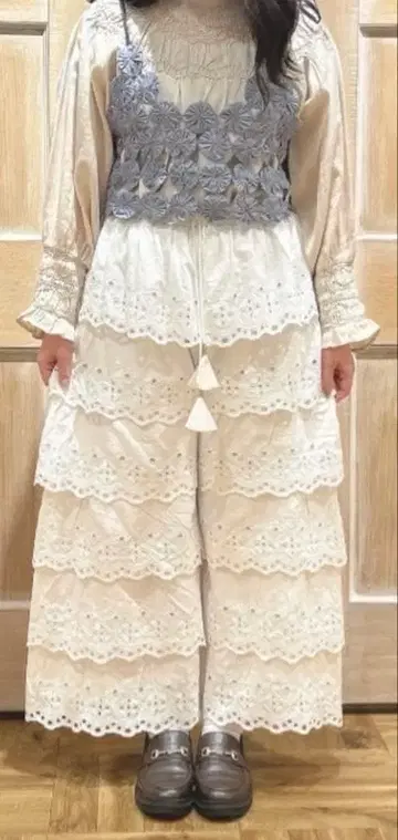 최종 가격 츠하루 바이 사만사 모스모스 요요 퀼트 뷔스티에 블루