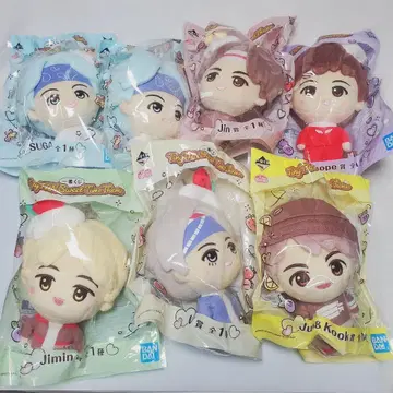 TinyTAN SweetTimeTheme 봉제 인형 묶음 판매 BTS