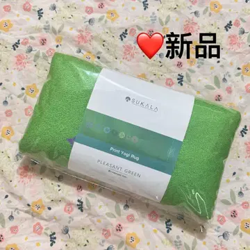 미사용 새상품 SUKALA 프린트 요가 러그 프레젠트 그린 uu