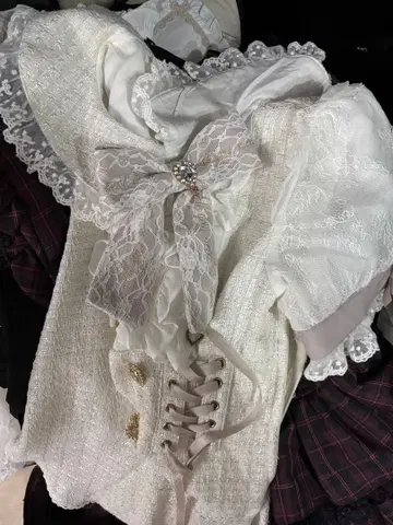 화이트 트위드 셋업