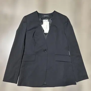 UNTITLED 스트레치 노카라 자켓 블랙 S 미사용 새상품 울 혼방