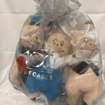 디즈니 100주년 한정판 3마리 아기 돼지 봉제 인형 세트 디즈니 스토어