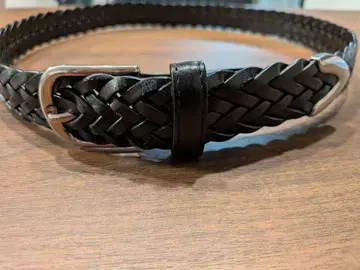 Saddler's 사드러즈 벨트 메쉬 3cm 카프 가죽 블랙