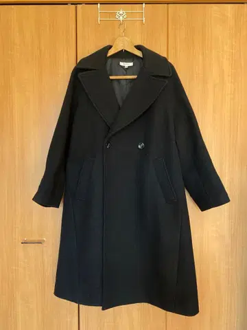 MOUSSY 블랙 롱 코트 M