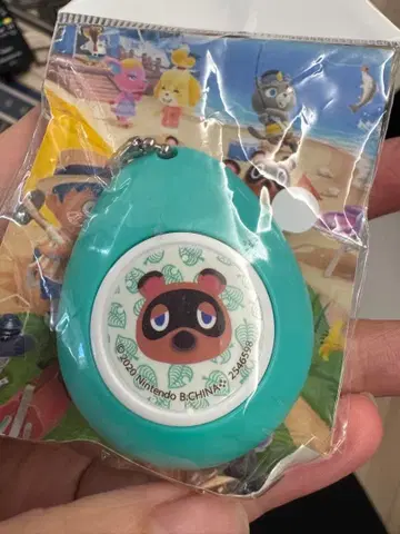 너굴 아크릴 키링 터콰이즈