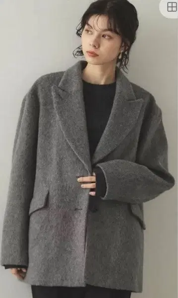 [ Oggi 게재 ] 샤기 울 혼방 테일러드 코트