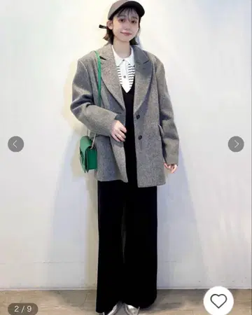 [ Oggi 게재 ] 샤기 울 혼방 테일러드 코트