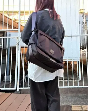 맨해튼 포티지 블랙 라벨 메신저 백