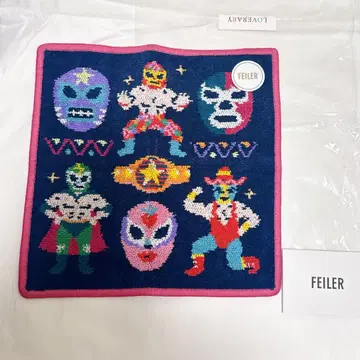 [ 미사용 새상품 ] FEILER 페이러 러브리 파이터 프로레슬링 손수건