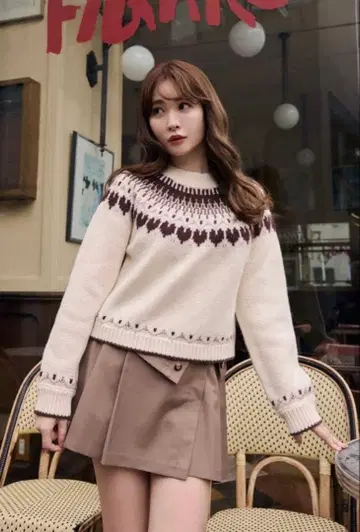 Herlipto Heart Fair Isle Knit Pullover